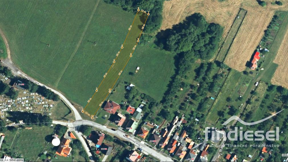 Pozemok na stavbu rodinného domu, Veľká Lehôtka