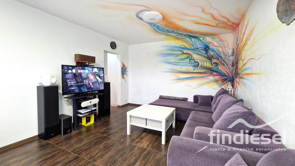 FINDIESEL reality - 2 izbový byt, centrum Prievidze
