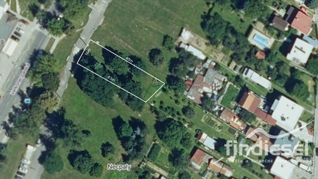 FINDIESEL reality-pozemok na výstavbu bytového domu 721m2