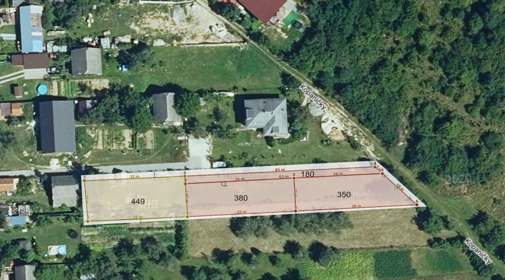 Pozemky na stavbu rodinných domov  Nedožery - Brezany