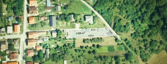 Výnimočný pozemok  1359 m2 Nedožery - Brezany